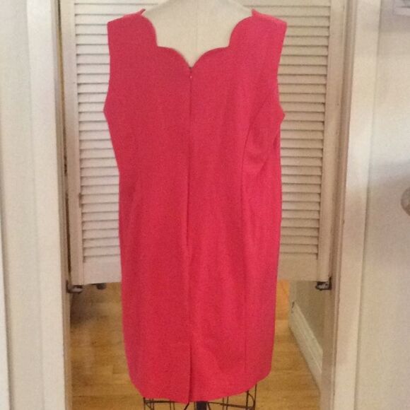 Talbots Woman Petite Stretch ScallopNeck dress 20P - Picture 6 of 17